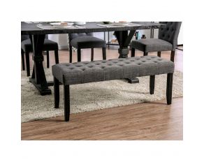 Alfred Bench in Antique Black Gray