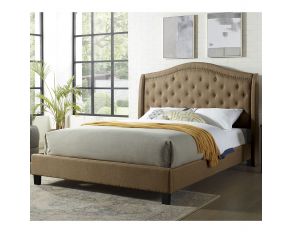 Carly Queen Bed in Brown