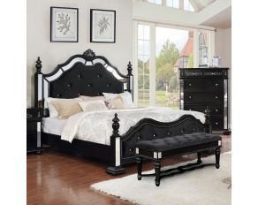 Azha King Bed in Black