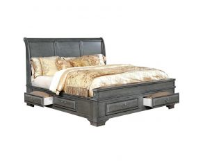 Brandt California King Bed in Gray