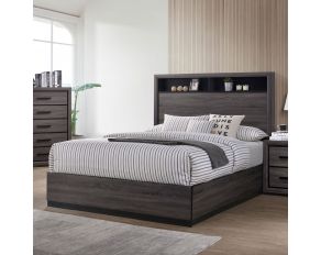 Conwy California King Bed in Gray