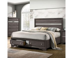 Chrissy King Bed in Gray