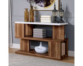 Majken Sofa Table in White Natural Tone