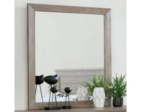 Vevey Mirror in Wire-Brushed Warm Gray