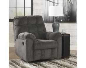 Ashley Furniture Acieona Swivel Rocker Recliner in Slate