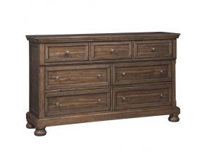 Ashley Furniture Flynnter Dresser in Medium Brown