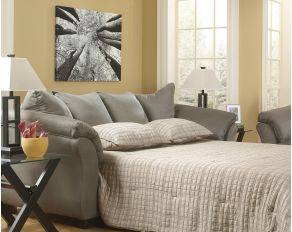 Ashley Furniture Darcy Full Sofa Sleeper in Cobblestone