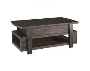 Ashley Furniture Vailbry Lift Top Cocktail Table in Brown