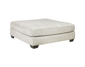 Rawcliffe Oversized Accent Ottoman in Parchment