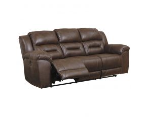 Stoneland Power Reclining Sofa in Chocolate