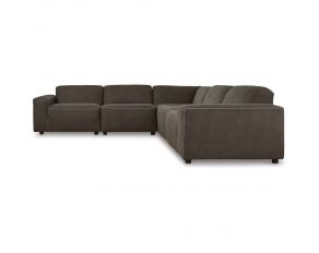 Allena 5-Piece Sectional in Gunmetal