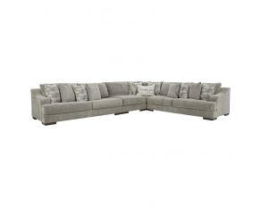 Bayless 4-Piece Sectional in Smoke Gray