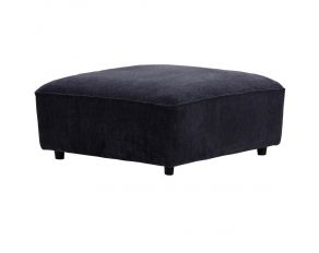 Recess Ottoman with Casters in Reptile Blue