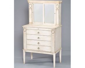 Acme Furniture Leven Jewelry Armoire in Antique White