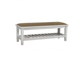 Franco Bench Brown And in Antique White