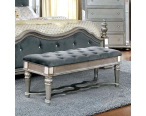 Azha Bench in Silver