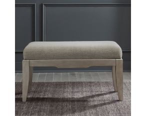 Montage Vanity Bench in Platinum Finish