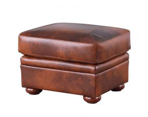 Arizona Leather Ottoman in Marco