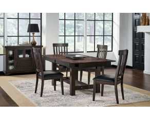 Mariposa Trestle Dining Set in Warm Grey