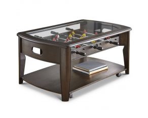 Diletta Cocktail Table with Foosball in Dark Walnut