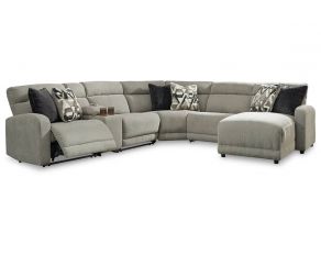 Colleyville 6-Piece Power Reclining Sectional with Right-Arm Facing Chaise in Stone