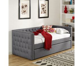 Crown Mark Trina Daybed in Grey, Daybed