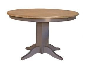 A-America Port Townsend 48" Round Table in Gull and Smoked Salt