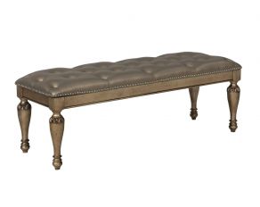 Seville Bed Bench in Platinum