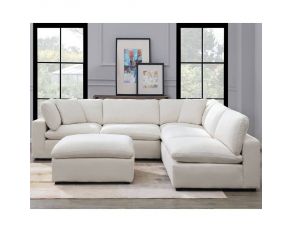 Cloud 9 Sectional Living Room Set in Cotton