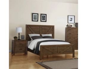 Pine Valley Bedroom Collection in Caramel Brown