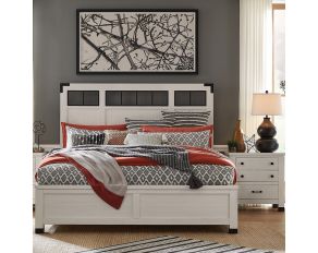 Harper Springs Metal and Wood Panel Bedroom Set in Silo White