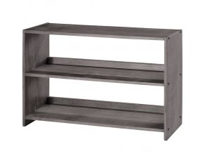 Louver Bookcase in Antique Grey