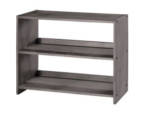 Louver Small Bookcase in Antique Grey