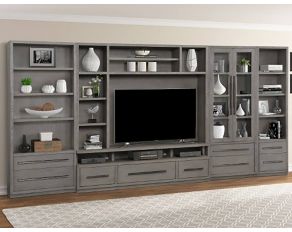 Pure Modern Entertainment Wall Set in Moonstone