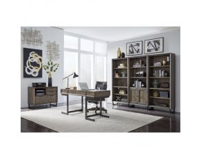 Harper Point Writing Desk Office Set in Fossil