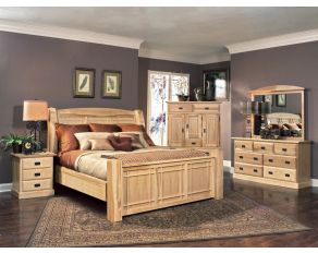 Amish Highlands Panel Bed Collection in Natural