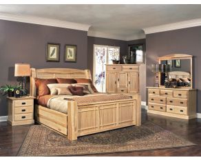 Amish Highlands Storage Bed Collection in Natural