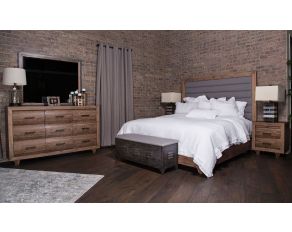 Brooklyn Walk Panel Bedroom Set in Burnt Umber