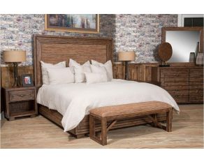 Carrollton Panel Bedroom Set in Rustic Ranch