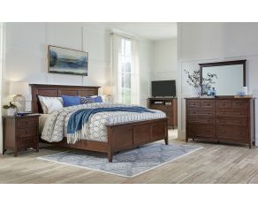 Westlake Mansion Bed Collection in Cherry Brown