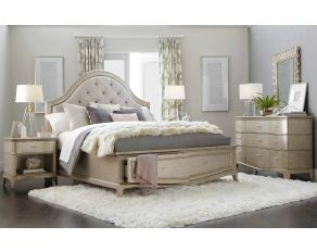 Starlite Upholstered with Storage Bedroom Collections in Silver