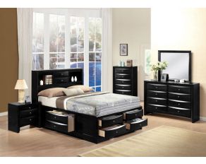 Ireland Storage Bedroom Collections in Black