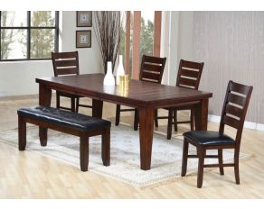 Urbana Rectangular Dining Set in Cherry