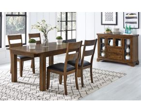 Mariposa Leg Dining Set in Rustic Whiskey