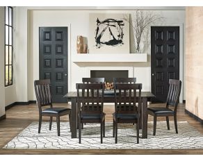 Mariposa Leg Dining Table Set in Warm Grey