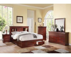 Louis Philippe III Storage Bedroom Collections in Cherry