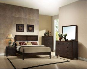 Madison Panel Bedroom Collections in Espresso