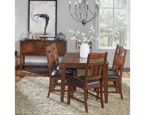 Mason Butterfly Gathering Dining Set in Brown