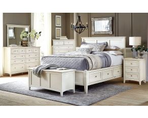 Northlake Storage Bed Collection in Linen White