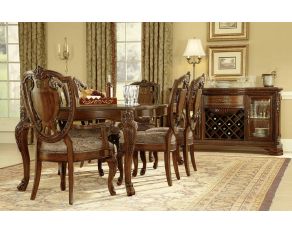 Old World Leg Dining Set in Cherry